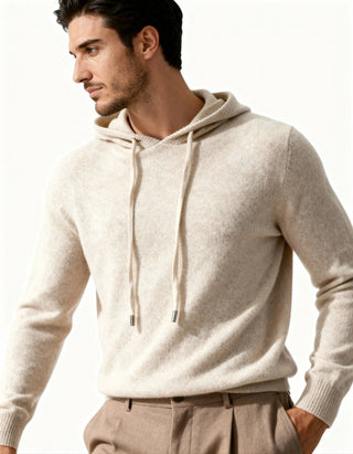 Sweat à capuche 100% cachemire