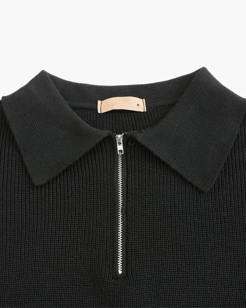 Pull Cesare à demi-zip