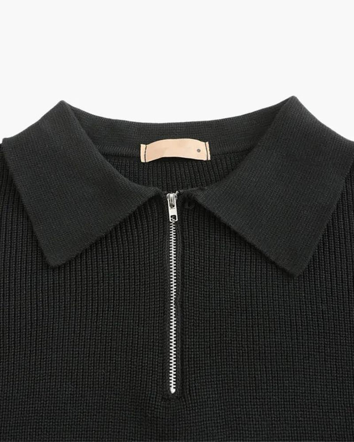 Pull Cesare à demi-zip