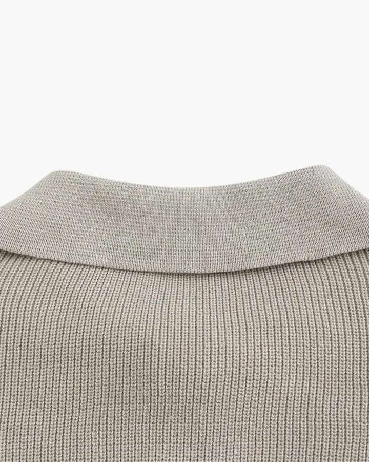 Pull Cesare à demi-zip