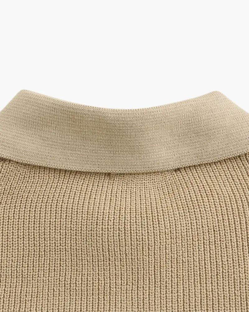 Pull Cesare à demi-zip
