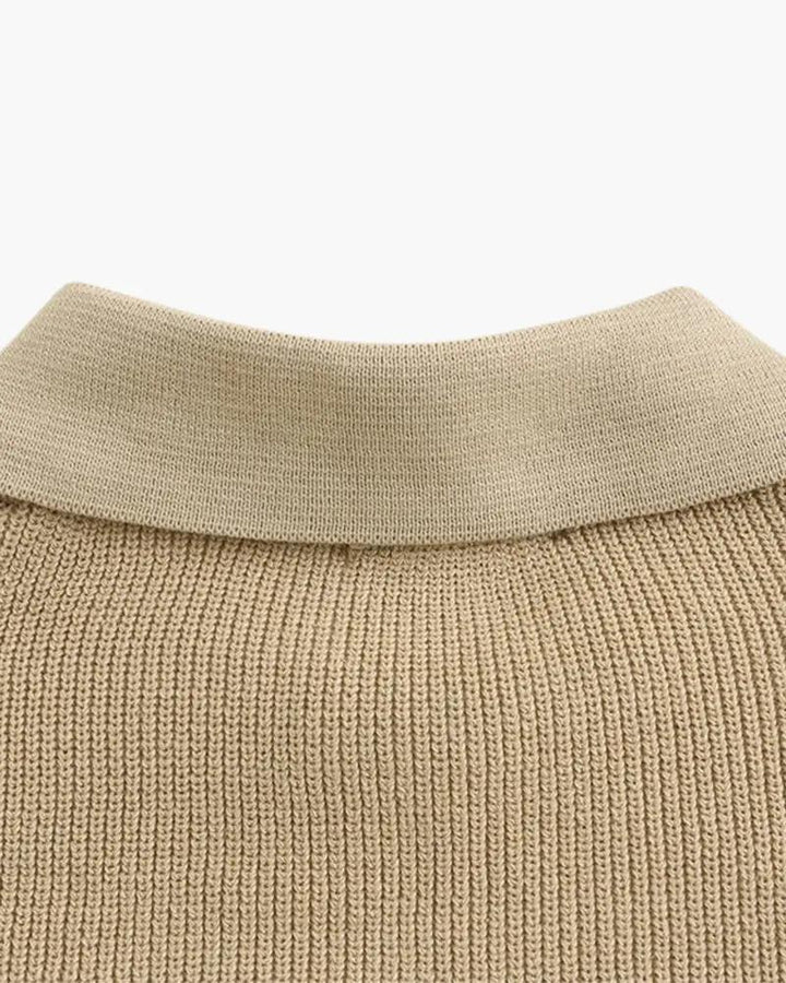 Pull Cesare à demi-zip