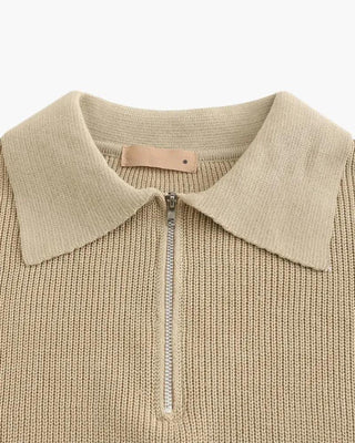 Pull Cesare à demi-zip