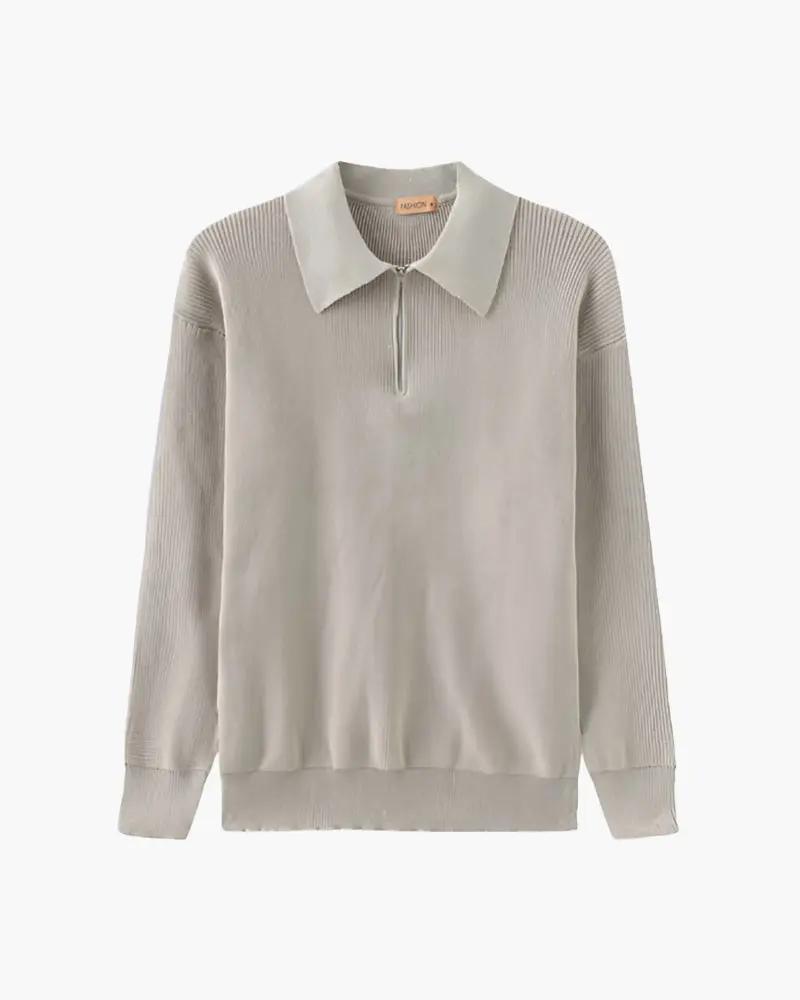 Pull Cesare à demi-zip