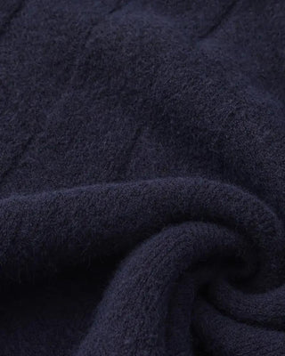 Pull à col rond en tricot diamanté