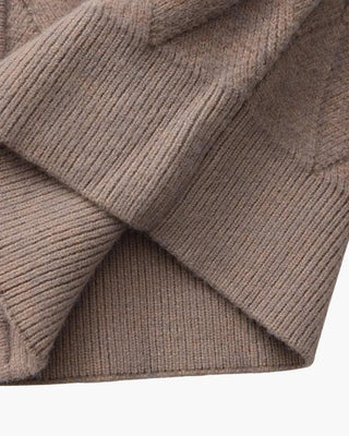 Gilet à capuche à fermeture éclair en tricot Heritage Diamond