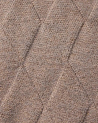Gilet à capuche à fermeture éclair en tricot Heritage Diamond