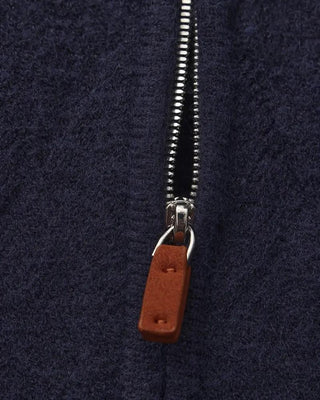 Gilet à capuche à fermeture éclair en tricot Heritage Diamond