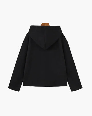 Manteau zippé en laine Marlow