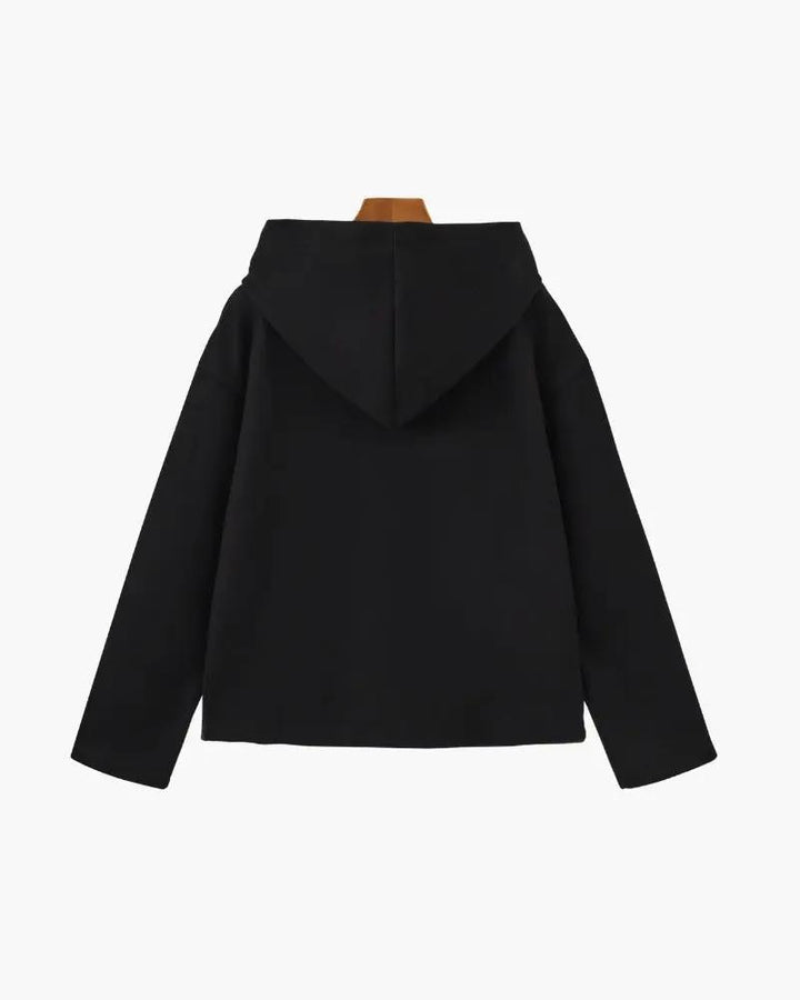 Manteau zippé en laine Marlow