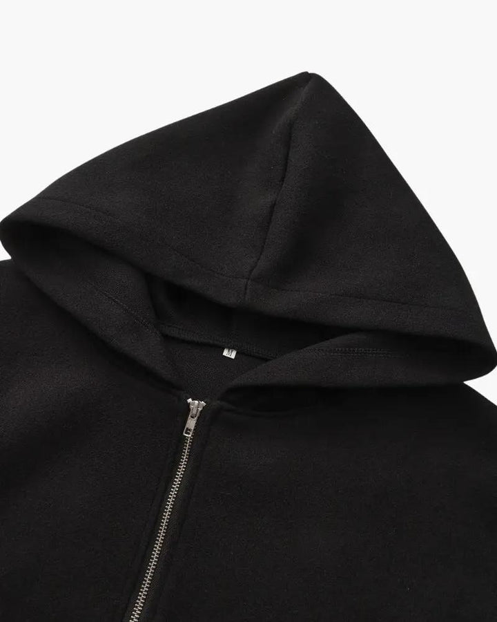 Manteau zippé en laine Marlow