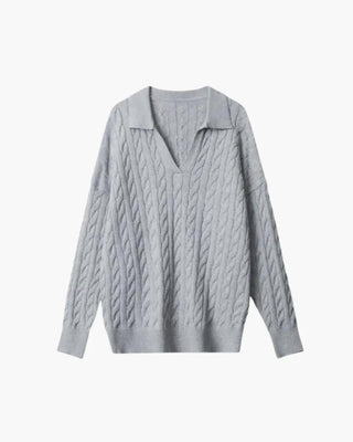 Pull en laine premium à col en V