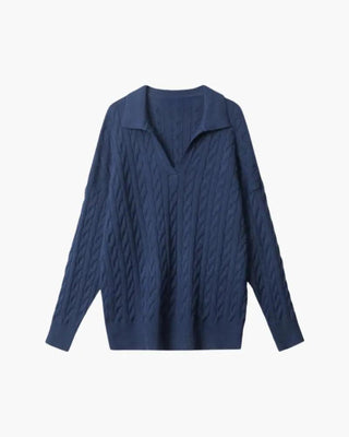 Pull en laine premium à col en V