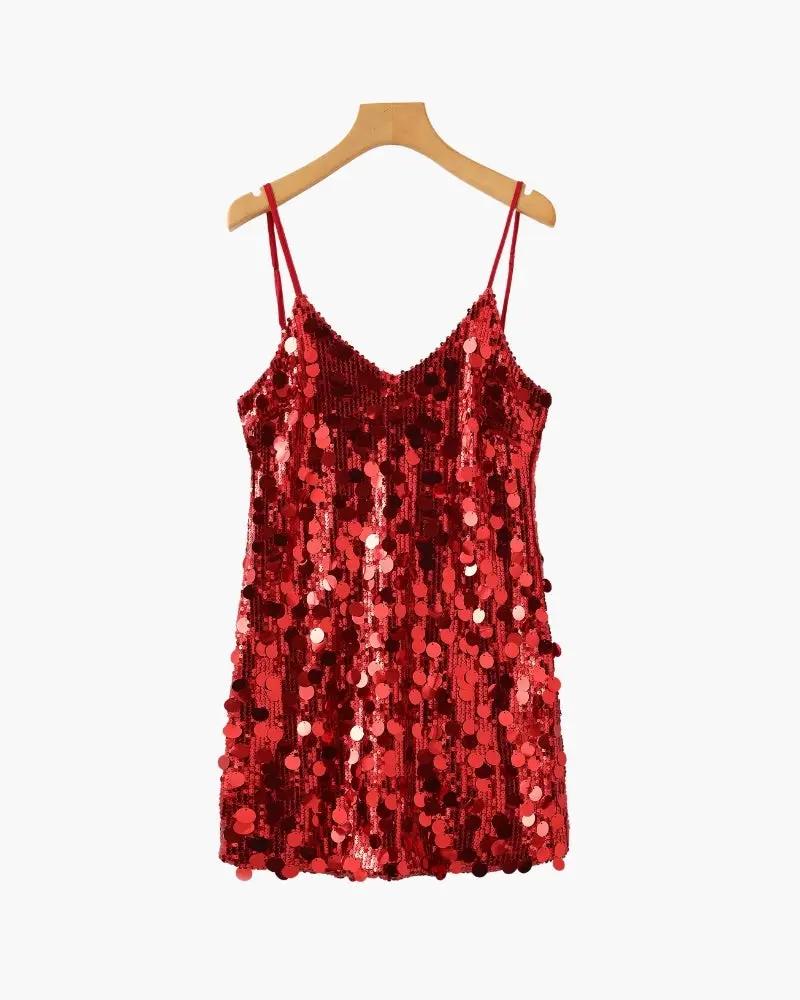 Robe mini à paillettes pour soirée