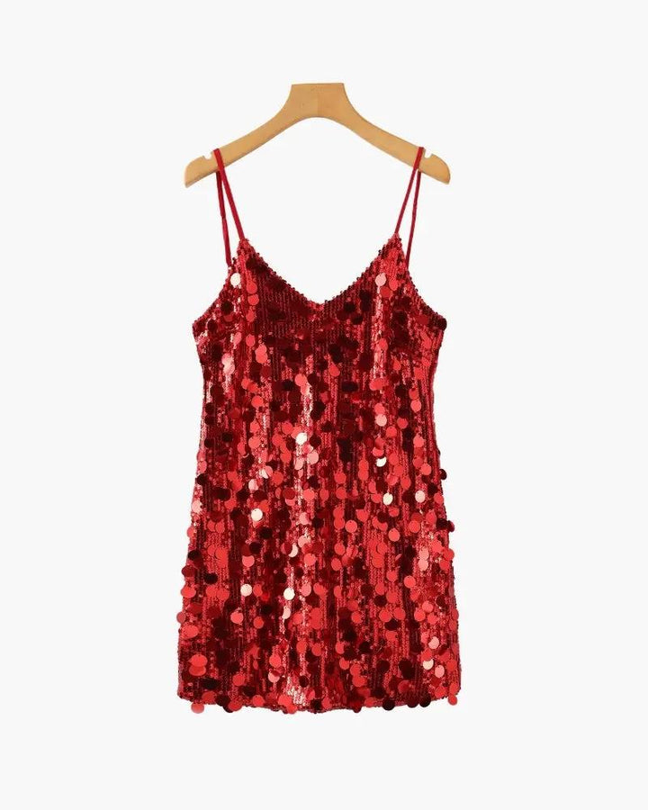 Robe mini à paillettes pour soirée