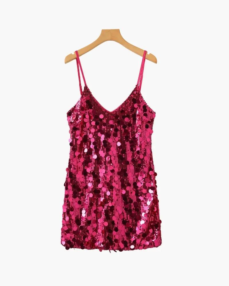 Robe mini à paillettes pour soirée