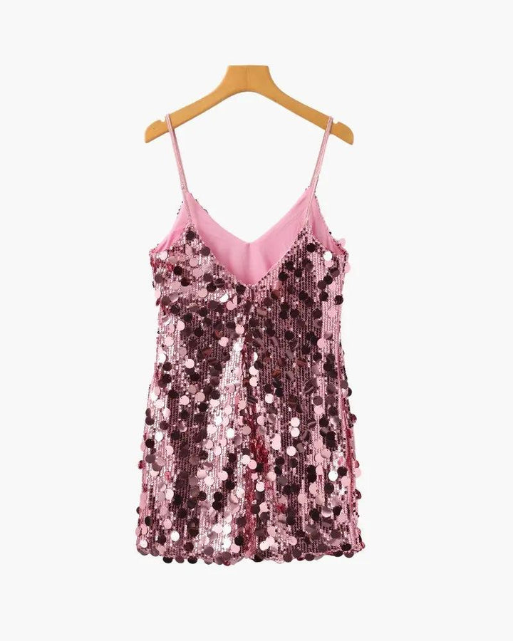 Robe mini à paillettes pour soirée