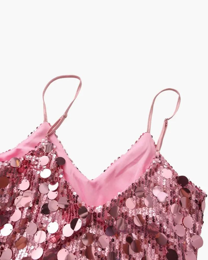 Robe mini à paillettes pour soirée
