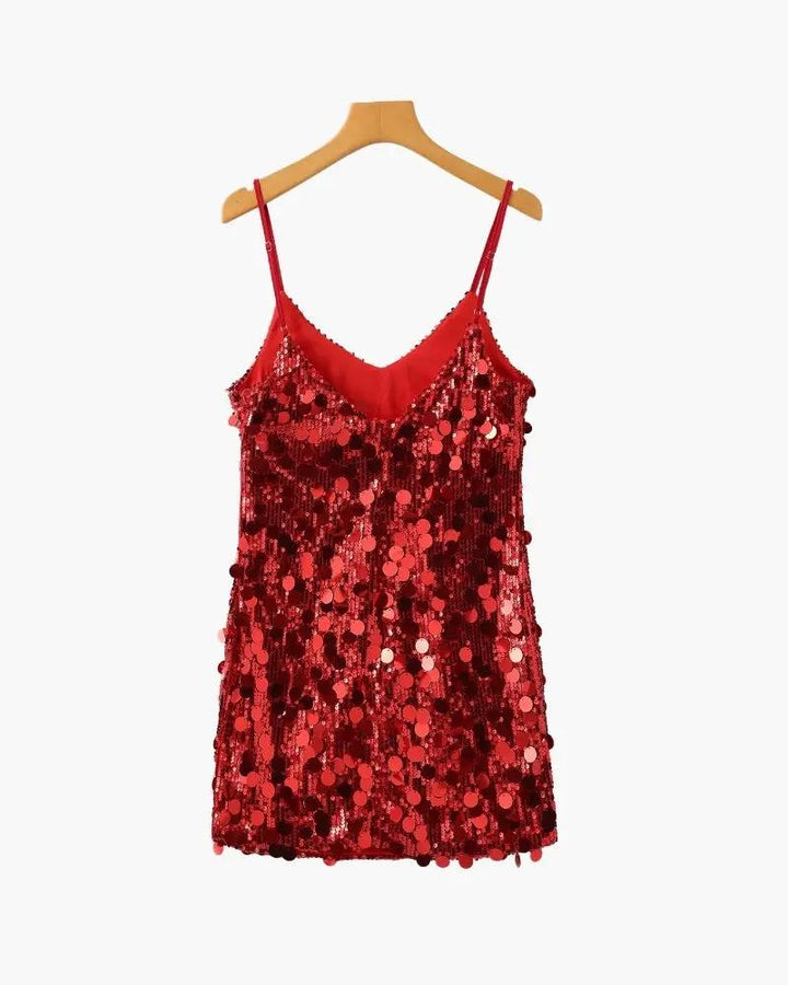 Robe mini à paillettes pour soirée