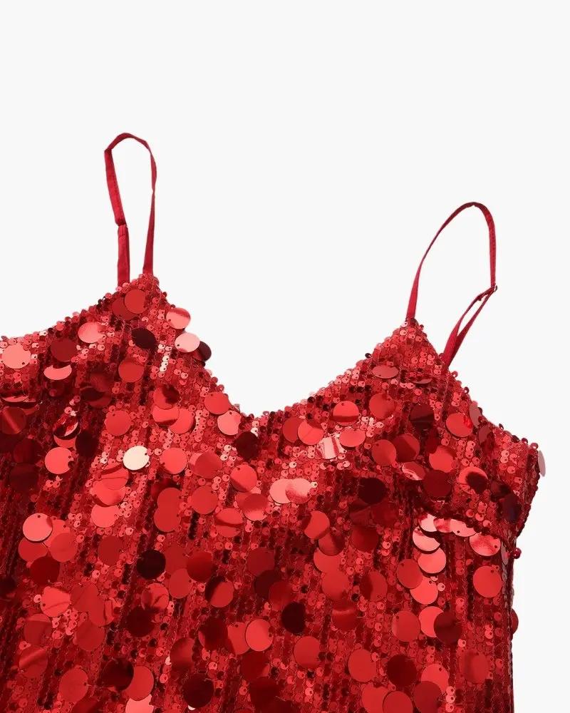 Robe mini à paillettes pour soirée