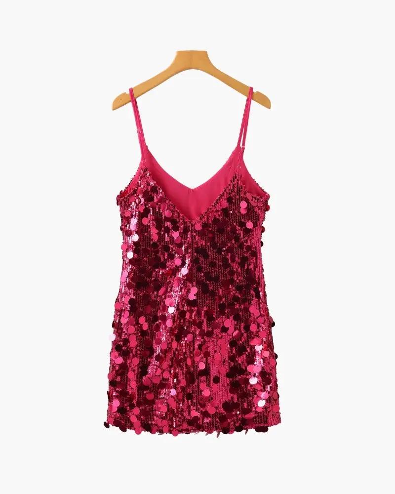 Robe mini à paillettes pour soirée