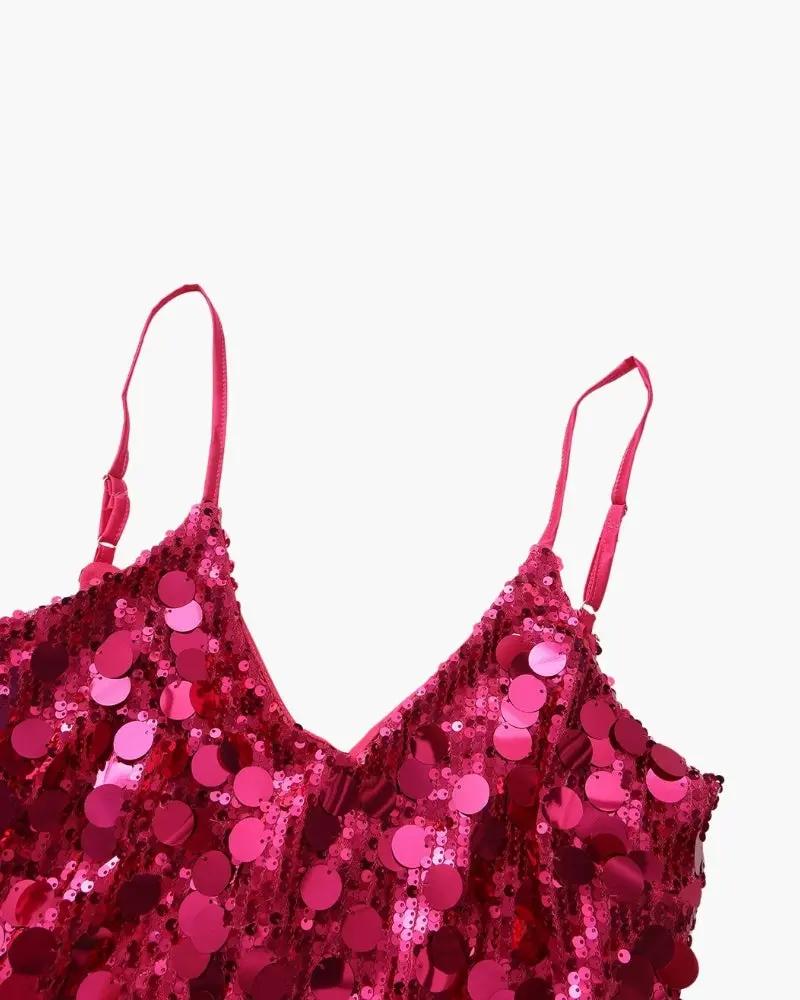 Robe mini à paillettes pour soirée