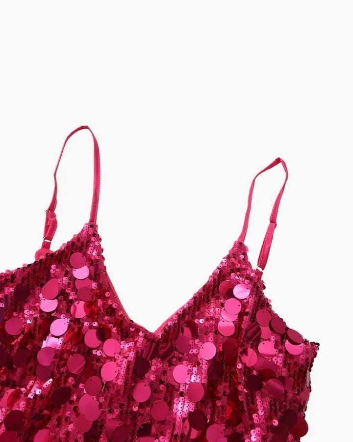 Robe mini à paillettes pour soirée