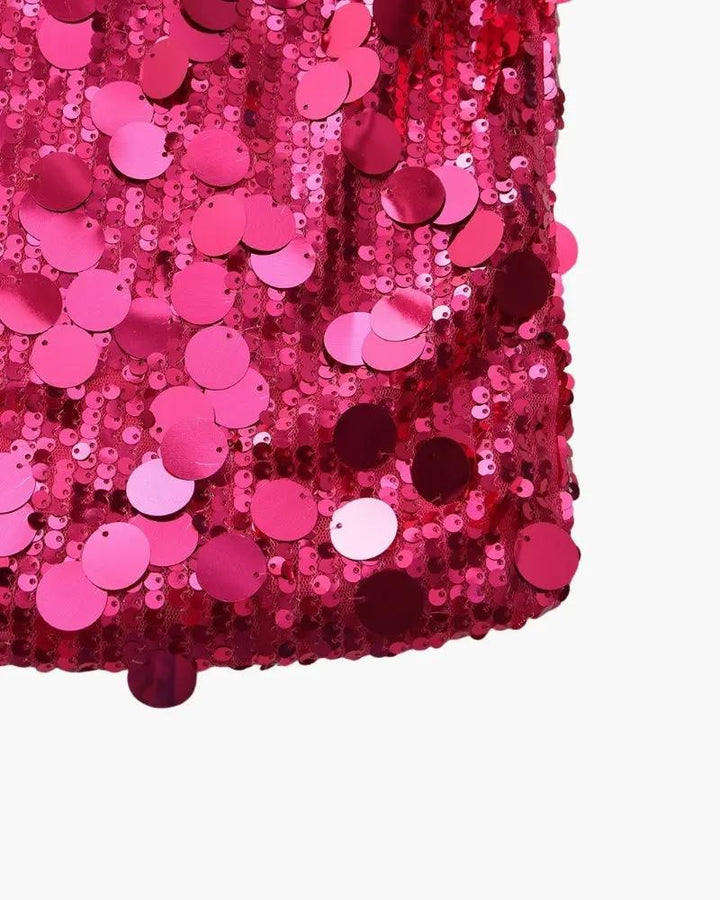 Robe mini à paillettes pour soirée