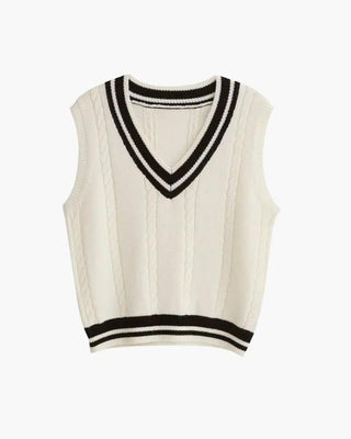 Gilet en maille riche pour femme