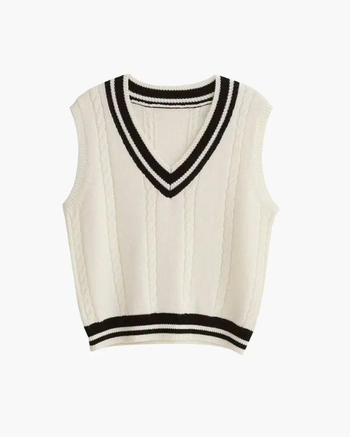 Gilet en maille riche pour femme