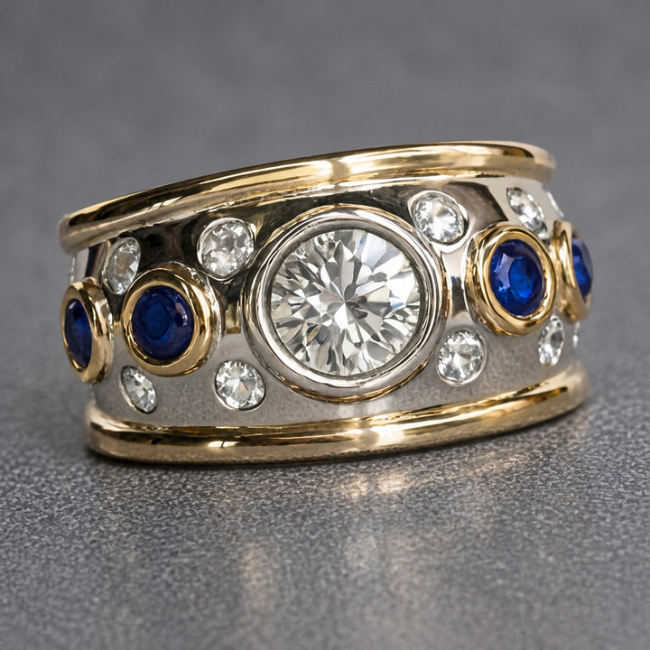 Bague Vintage en Zircon Cubique Incrusté