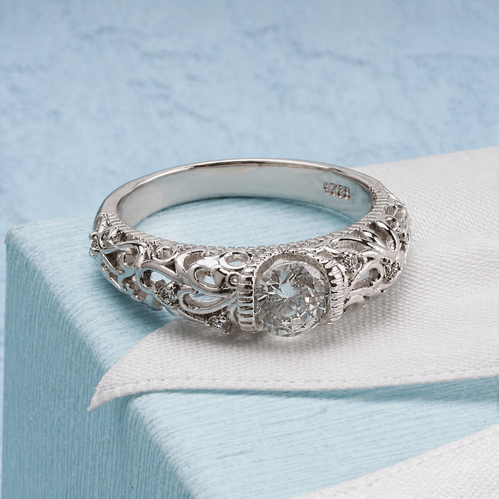 Bague en Zirconia Argent Noble