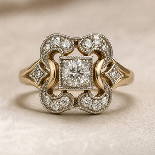Bague en Zirconia Vintage