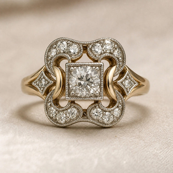 Bague en Zirconia Vintage