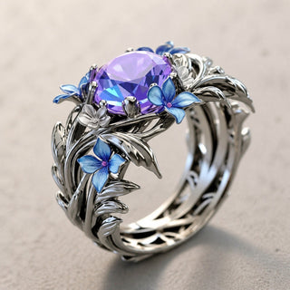 Bague Héritage Lavande Fleurie