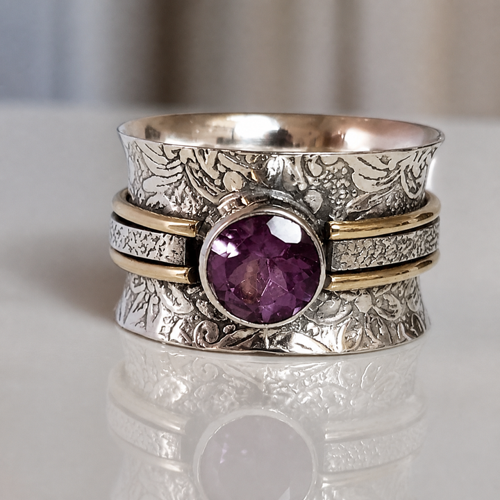 Bague de Méditation en Cristal Bohémien