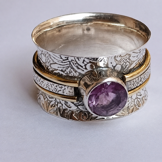 Bague de Méditation en Cristal Bohémien