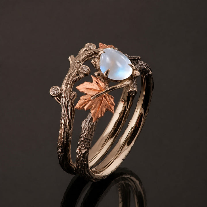 Bague Aura Éthérée en Pierre de Lune