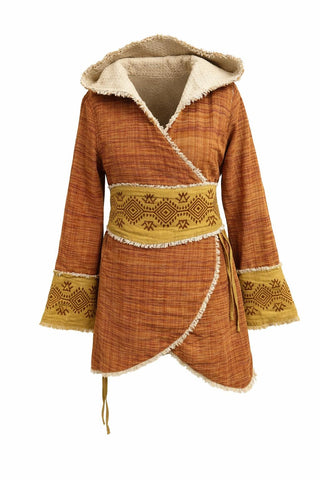 Veste à Capuche Bohémienne en Khadi