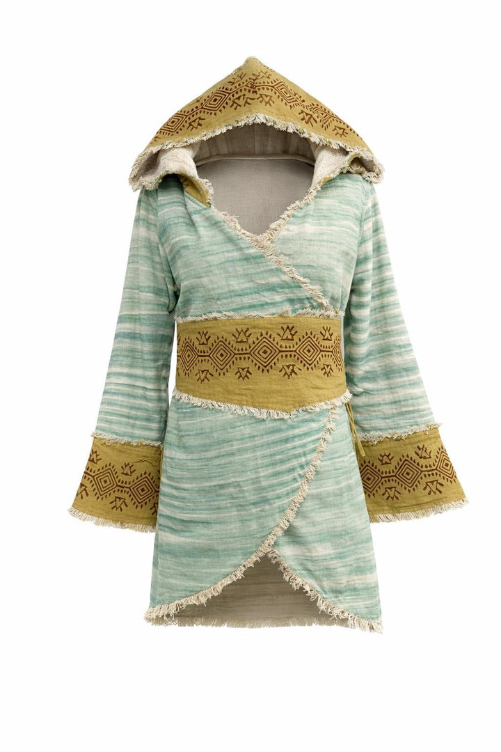 Veste à Capuche Bohémienne en Khadi