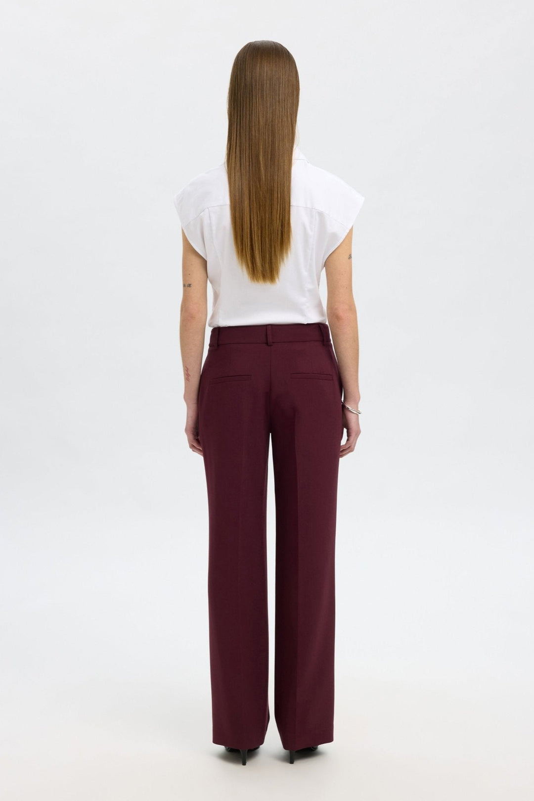 Pantalon Large Rita Mw Mel Fig Melange