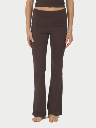 Pantalons Leggings Ulianna Marron Chocolat