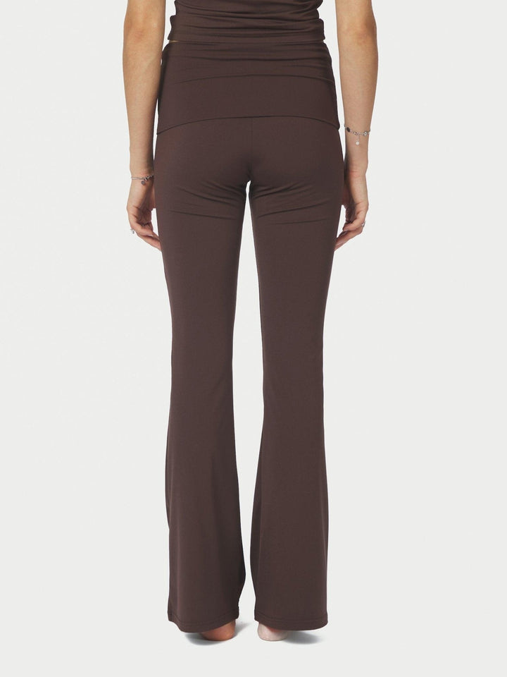 Pantalons Leggings Ulianna Marron Chocolat