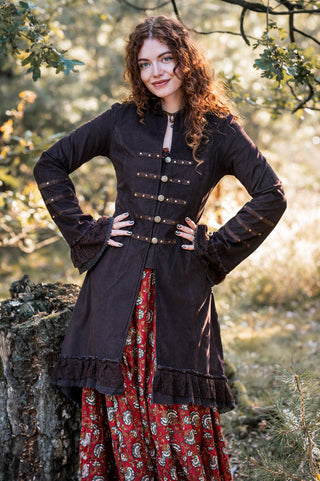 Veste Bohémienne Fée Brun