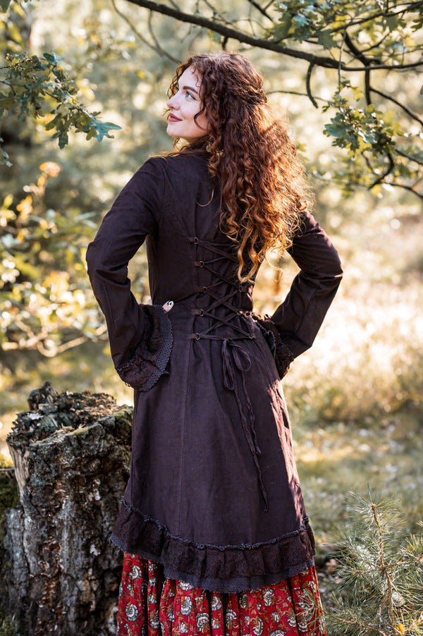 Veste Bohémienne Fée Brun