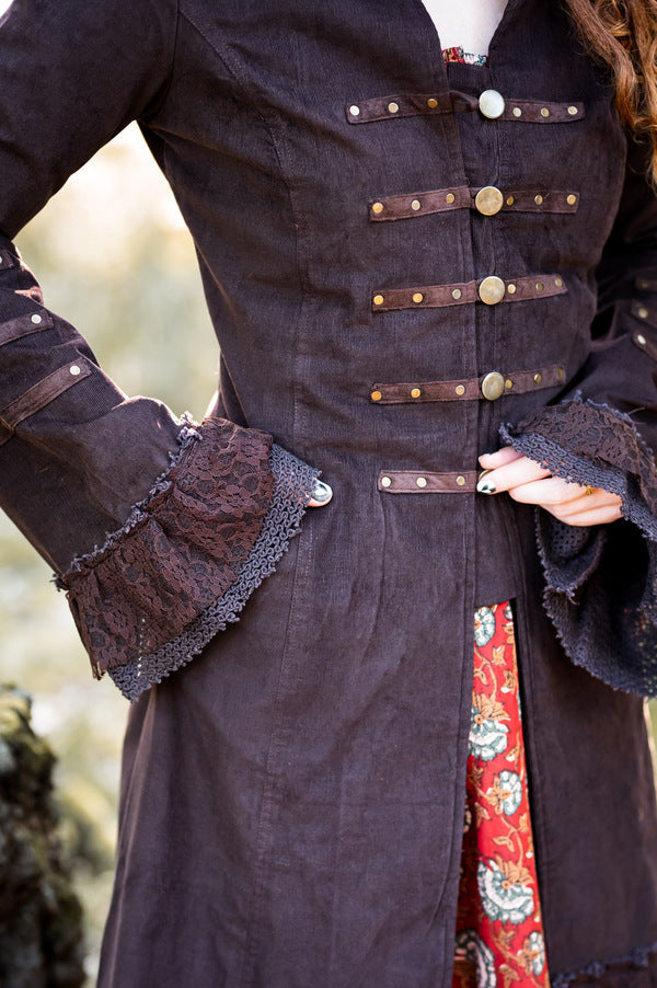 Veste Bohémienne Fée Brun
