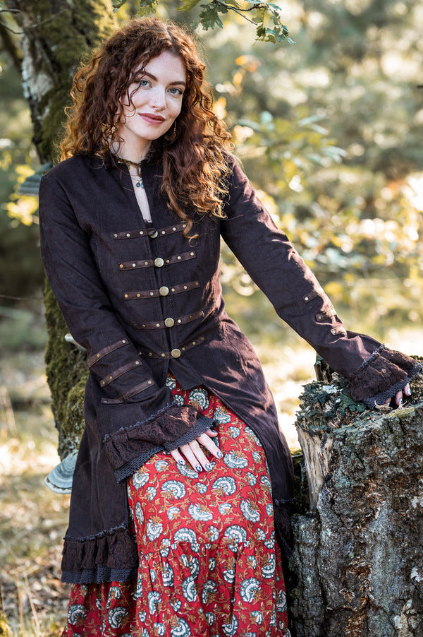 Veste Bohémienne Fée Brun